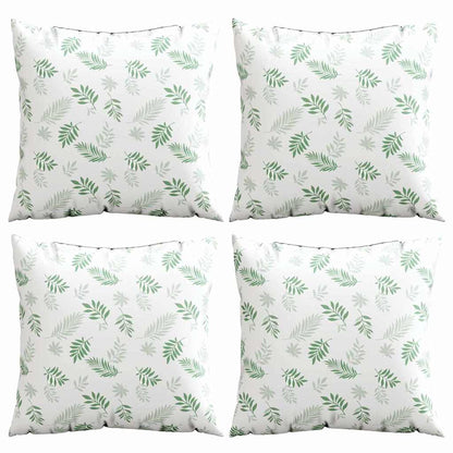 Streupillows Blatt 4 pcs Blattmuster 40 x 40 cm Polyesterstoff