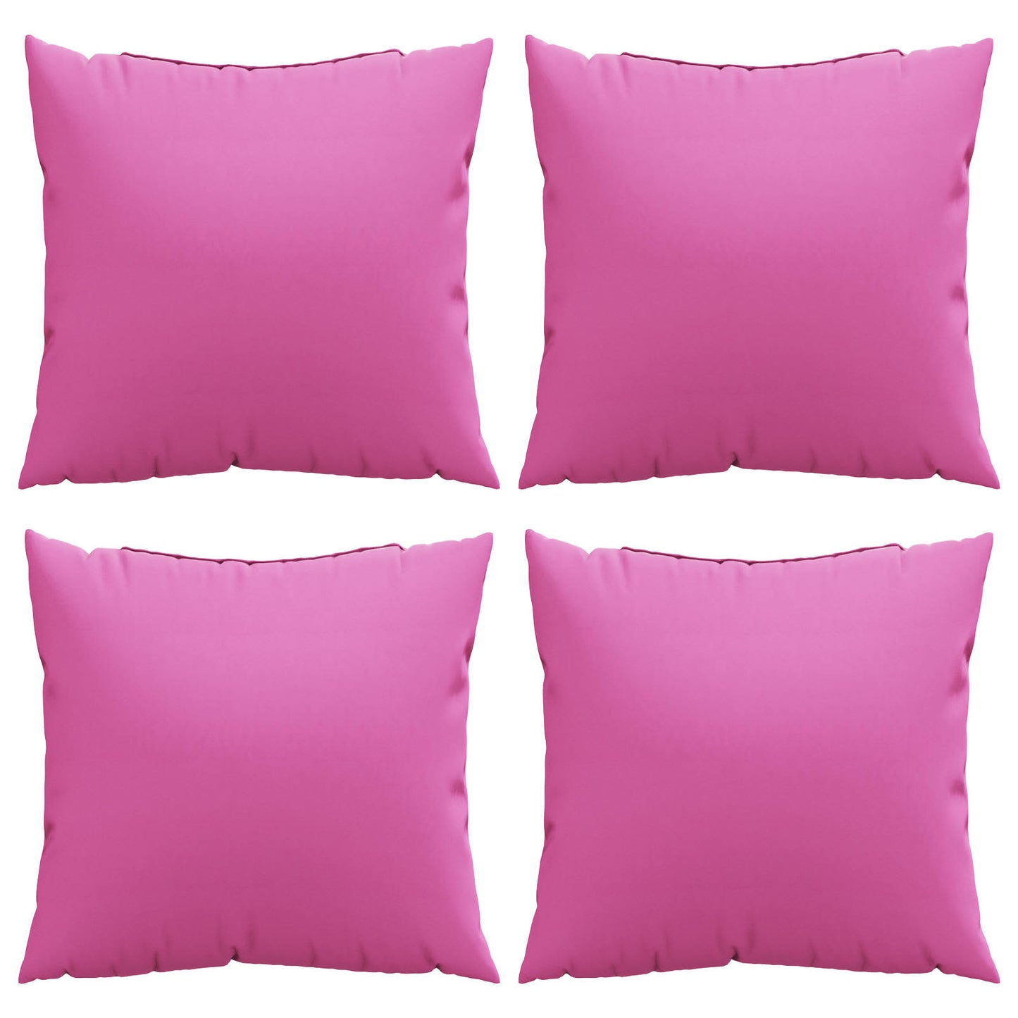 vidaXL Streupillows Uni 4 pcs Rosa 40 x 40 cm Polyesterstoff