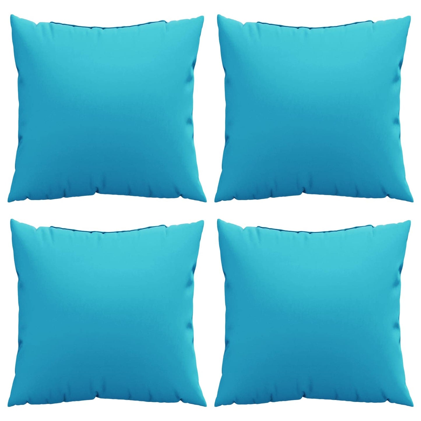 vidaXL Streupillows Uni 4 pcs Türkis 40 x 40 cm Polyesterstoff