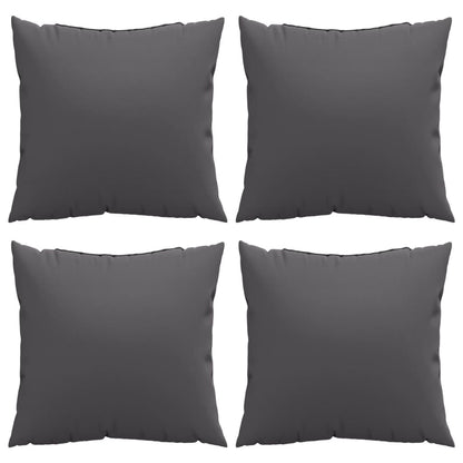 vidaXL Coussins de canapé 4 pcs Anthracite 50x50 cm Tissu
