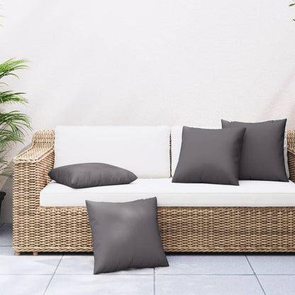 vidaXL Coussins de canapé 4 pcs Anthracite 50x50 cm Tissu