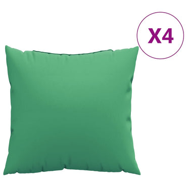 vidaXL Coussins de canapé 4 pcs Vert 50x50 cm Tissu