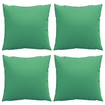 vidaXL Coussins de canapé 4 pcs Vert 50x50 cm Tissu