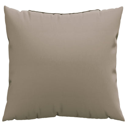 vidaXL Coussins de canapé 4 pcs Taupe 50x50 cm Tissu