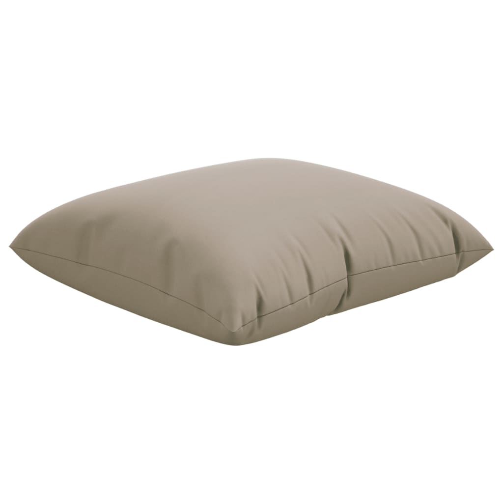 vidaXL Coussins de canapé 4 pcs Taupe 50x50 cm Tissu