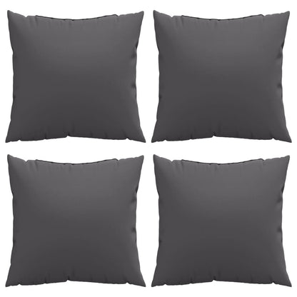 vidaXL Coussins de canapé 4 pcs Anthracite 60x60 cm Tissu