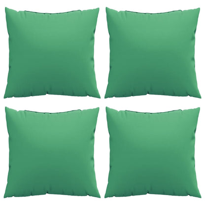 vidaXL Coussins de canapé 4 pcs Vert 60x60 cm Tissu