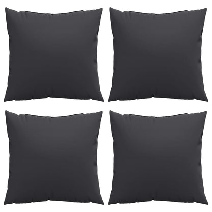 vidaXL Sofakissen 4 Stk. Schwarz 60x60 cm Stoff