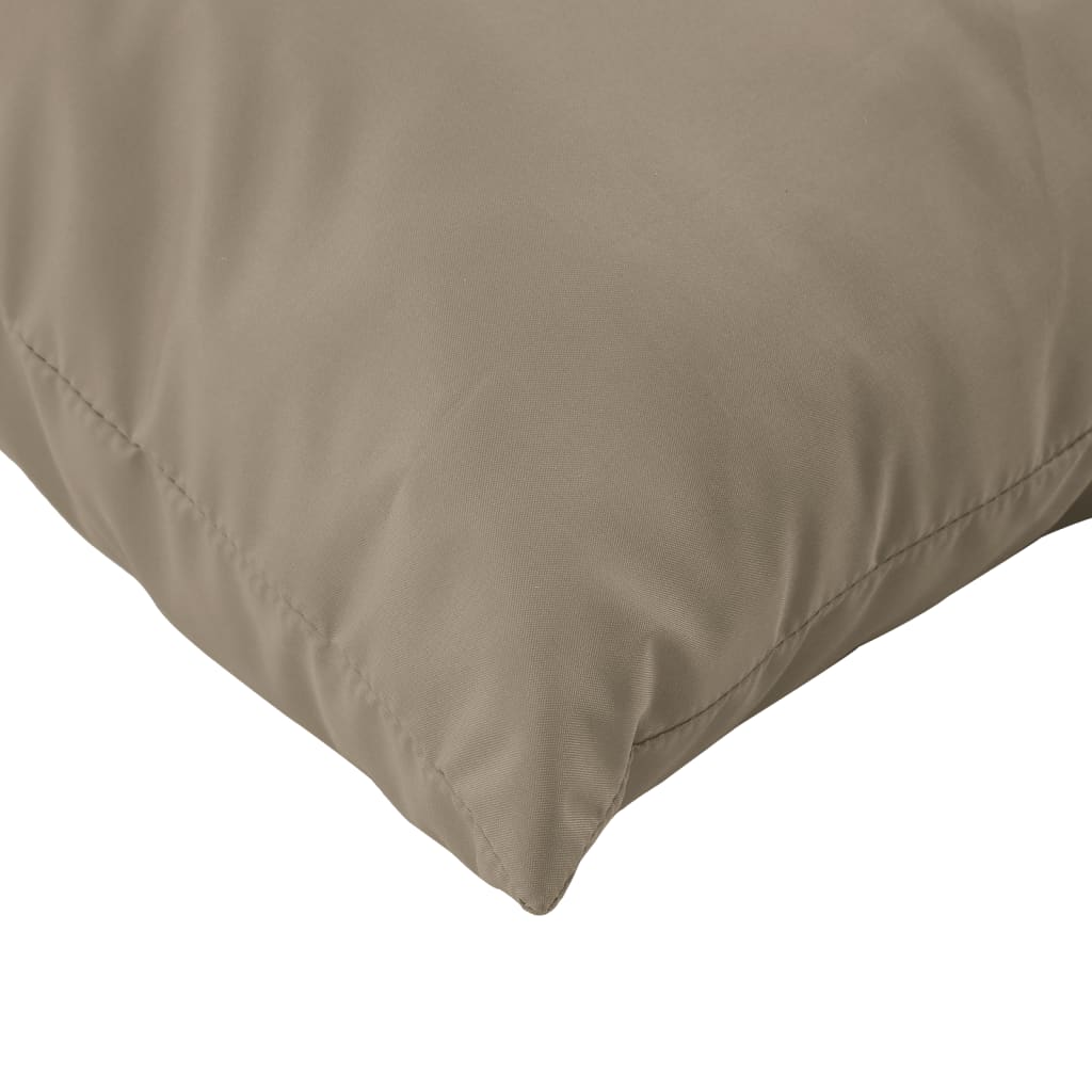 vidaXL Coussins de canapé 4 pcs Taupe 60x60 cm Tissu