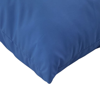vidaXL Coussins de canapé 4 pcs Bleu roi 60x60 cm Tissu
