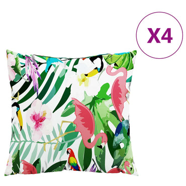 vidaXL Coussins décoratifs 4 pcs Multicolore 60x60 cm Tissu