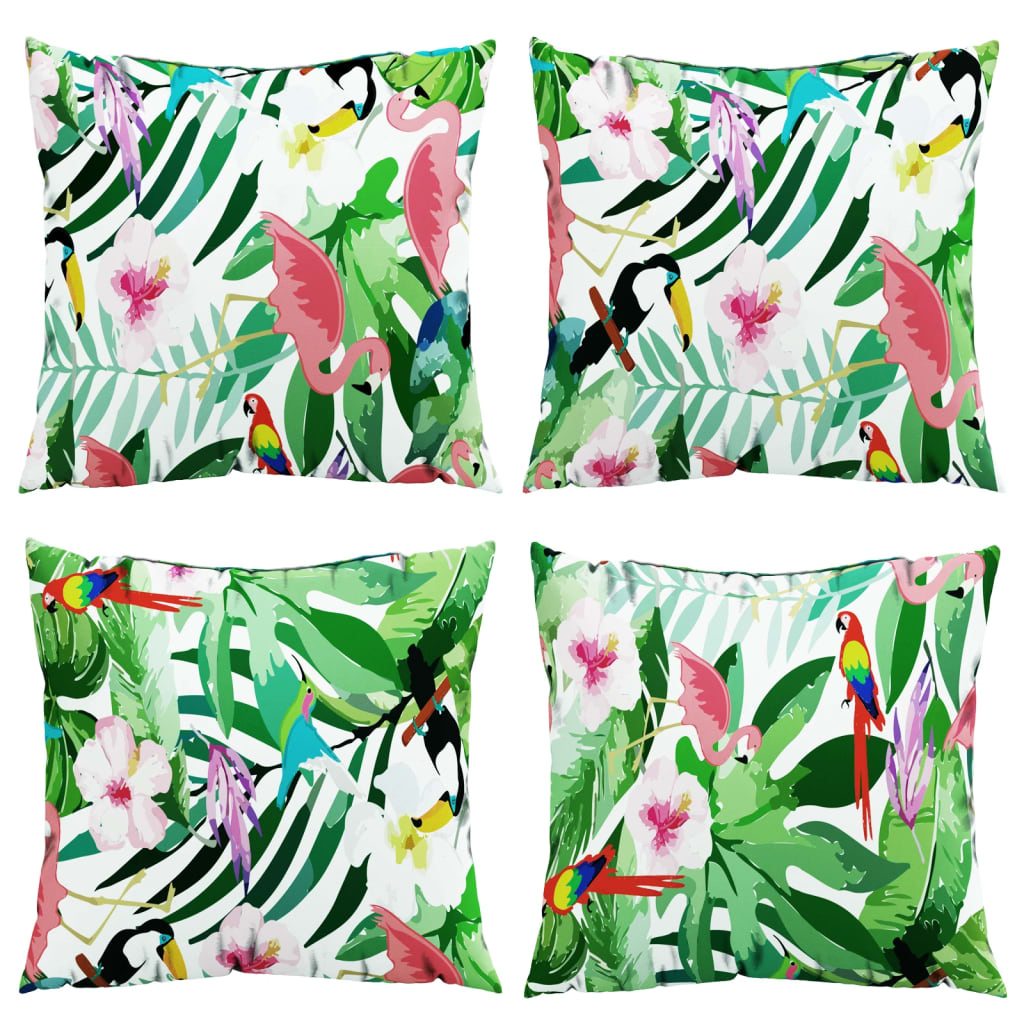 vidaXL Coussins décoratifs 4 pcs Multicolore 60x60 cm Tissu