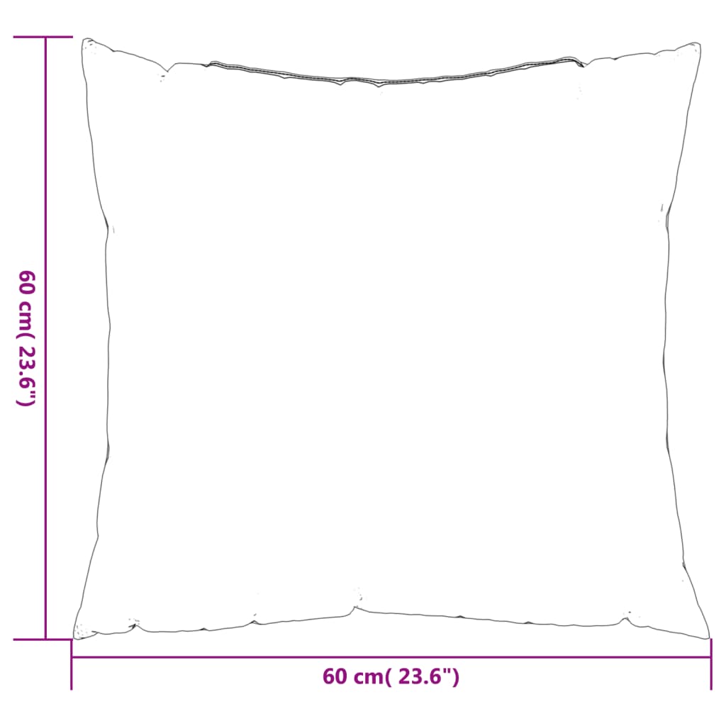 vidaXL Coussins décoratifs 4 pcs Multicolore 60x60 cm Tissu