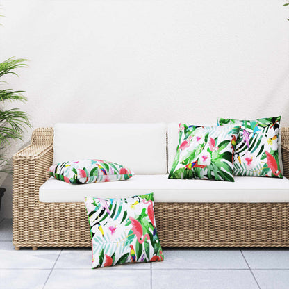 vidaXL Coussins décoratifs 4 pcs Multicolore 60x60 cm Tissu