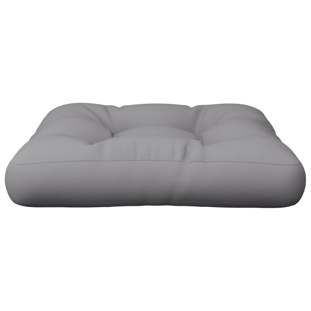 vidaXL Coussin de palette Gris 50x50x12 cm Tissu