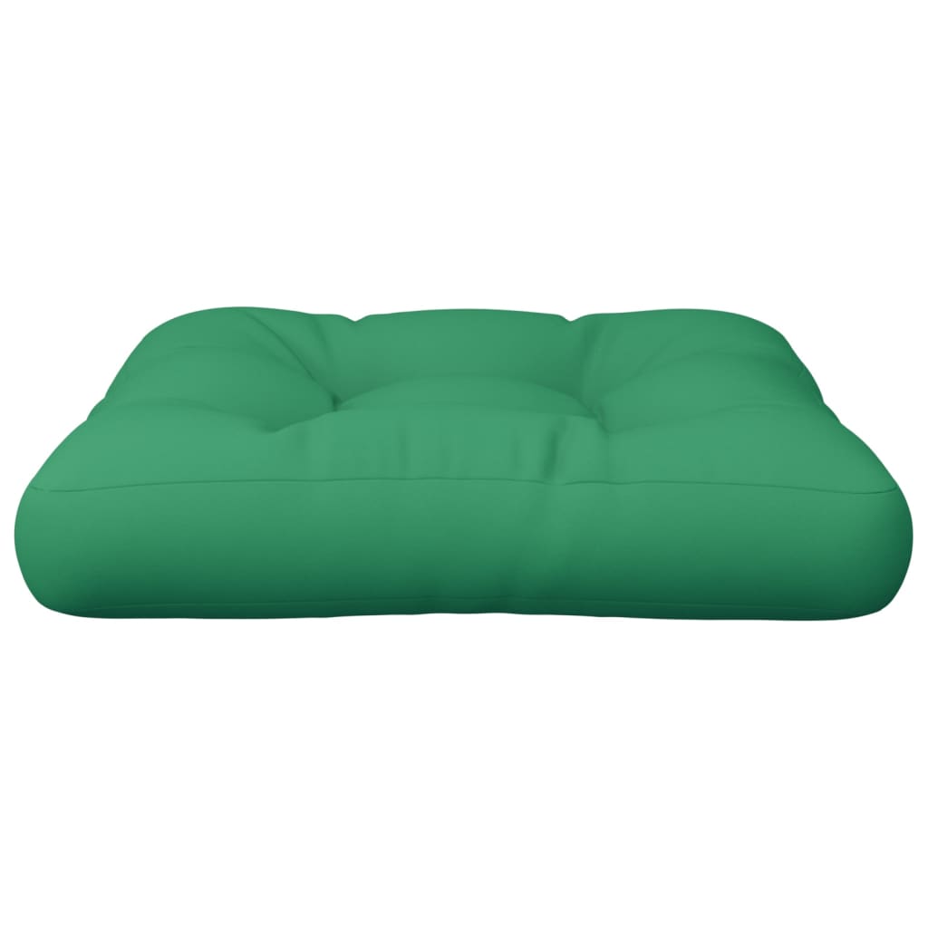 vidaXL Coussin de palette vert 50x50x12 cm Tissu