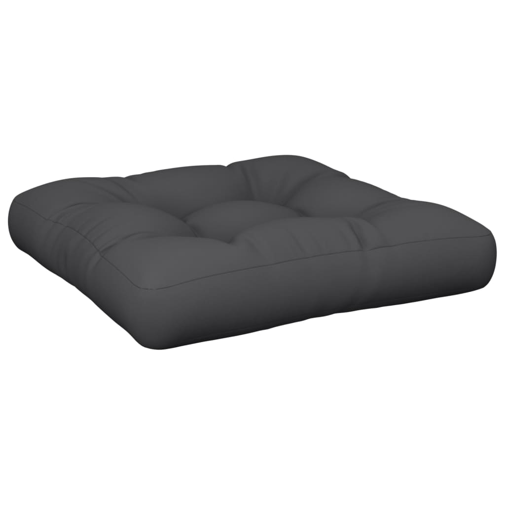 vidaXL Coussin de palette noir 50x50x12 cm Tissu