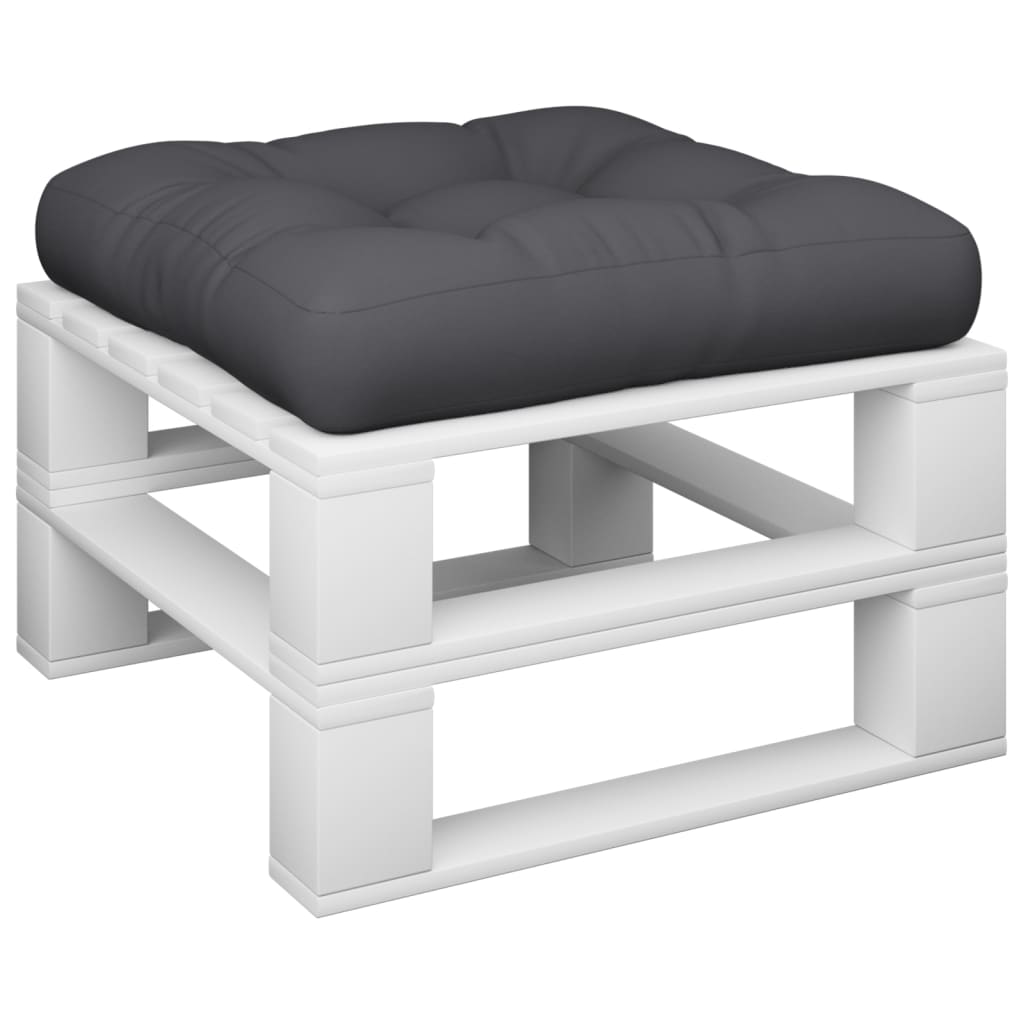 vidaXL Coussin de palette noir 50x50x12 cm Tissu