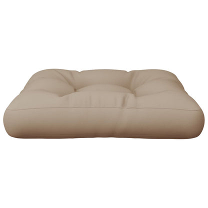 vidaXL Coussin de palette taupe 50x50x12 cm en tissu