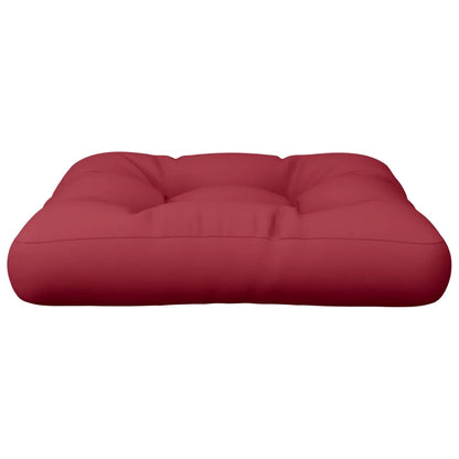 vidaXL Coussin de palette Rouge bordeaux 50x50x12 cm Tissu