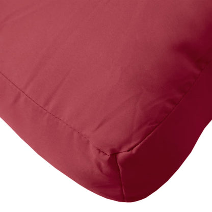 vidaXL Coussin de palette Rouge bordeaux 50x50x12 cm Tissu