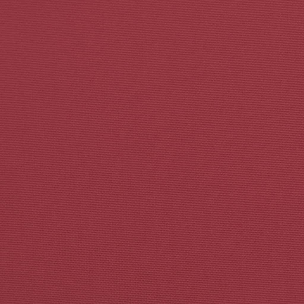 vidaXL Coussin de palette Rouge bordeaux 50x50x12 cm Tissu