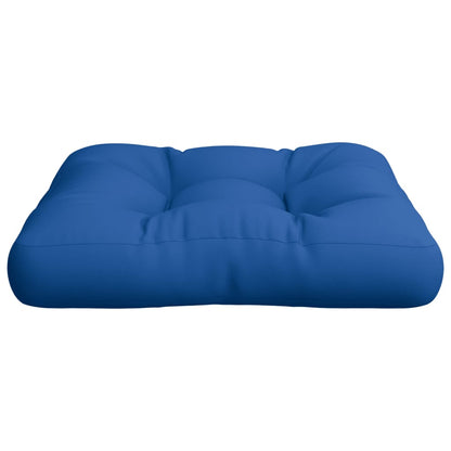 vidaXL Coussin de palette bleu roi 50x50x12 cm tissu