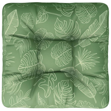 vidaXL Coussins de palette motif feuilles 50x50x12 cm Tissu