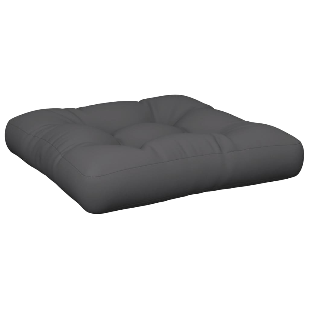vidaXL Coussins de palette anthracite 60x60x12 cm Tissu