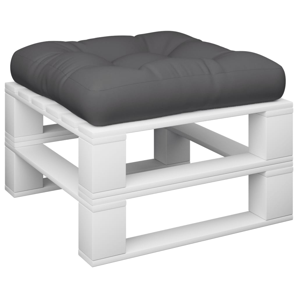 vidaXL Coussins de palette anthracite 60x60x12 cm Tissu