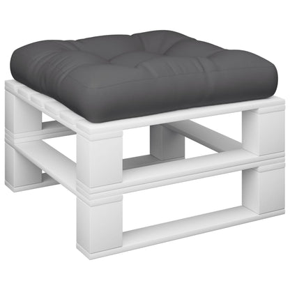 vidaXL Coussins de palette anthracite 60x60x12 cm Tissu