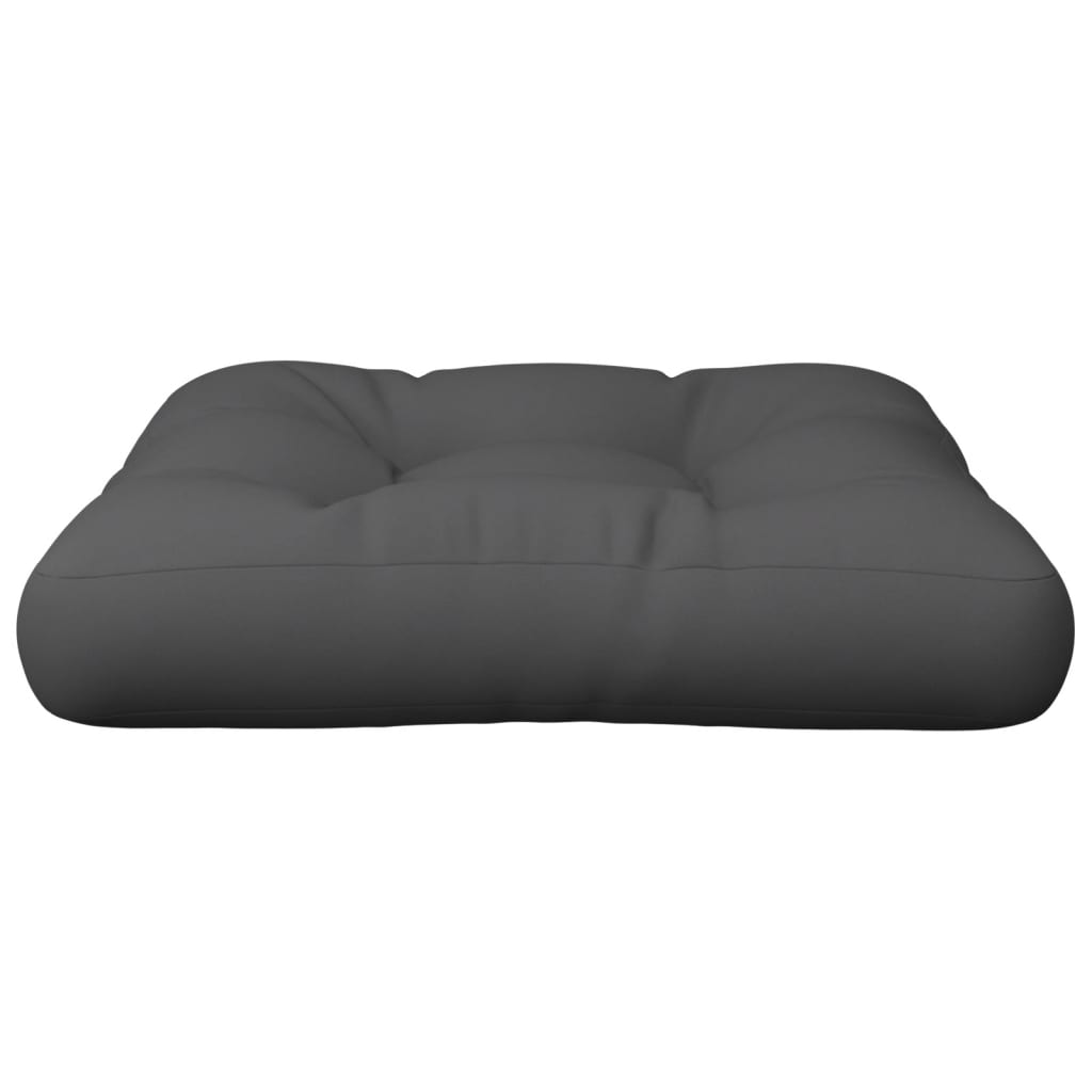 vidaXL Coussins de palette anthracite 60x60x12 cm Tissu