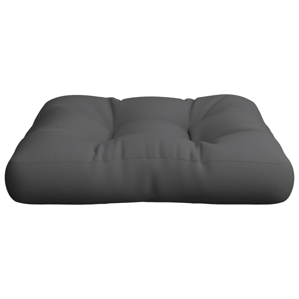 vidaXL Coussins de palette anthracite 60x60x12 cm Tissu