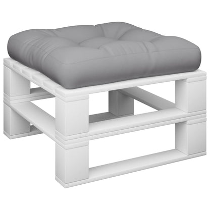 vidaXL Palettenkissen Grau 60x60x12 cm Stoff