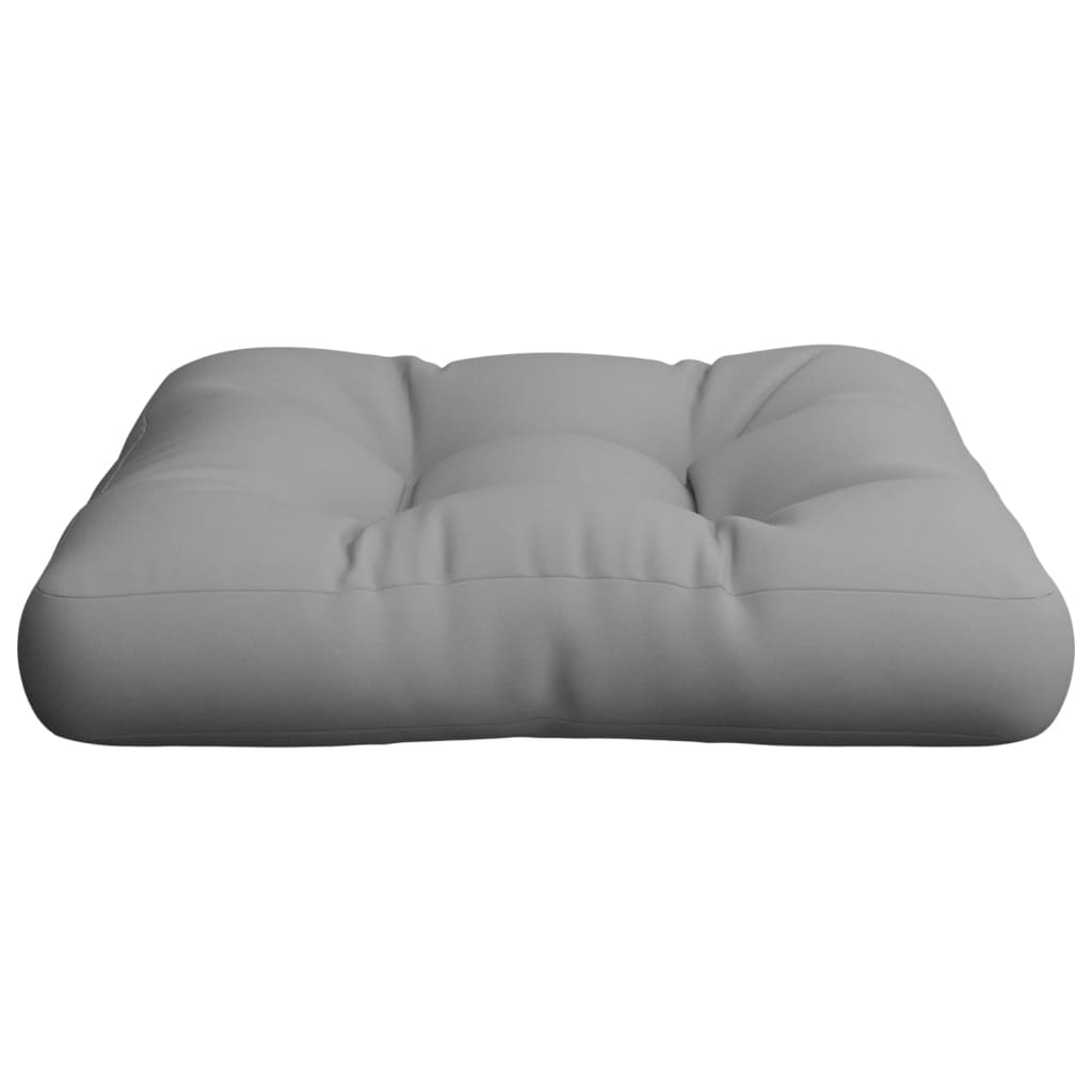 vidaXL Palettenkissen Grau 60x60x12 cm Stoff