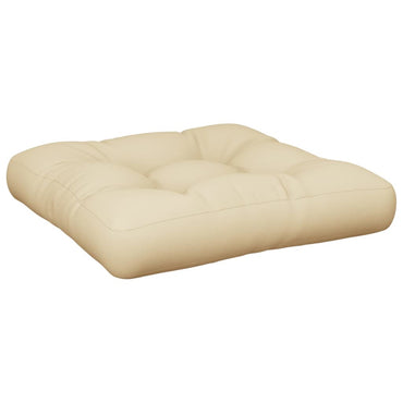 vidaXL Coussins de palette Beige 60x60x12 cm Tissu