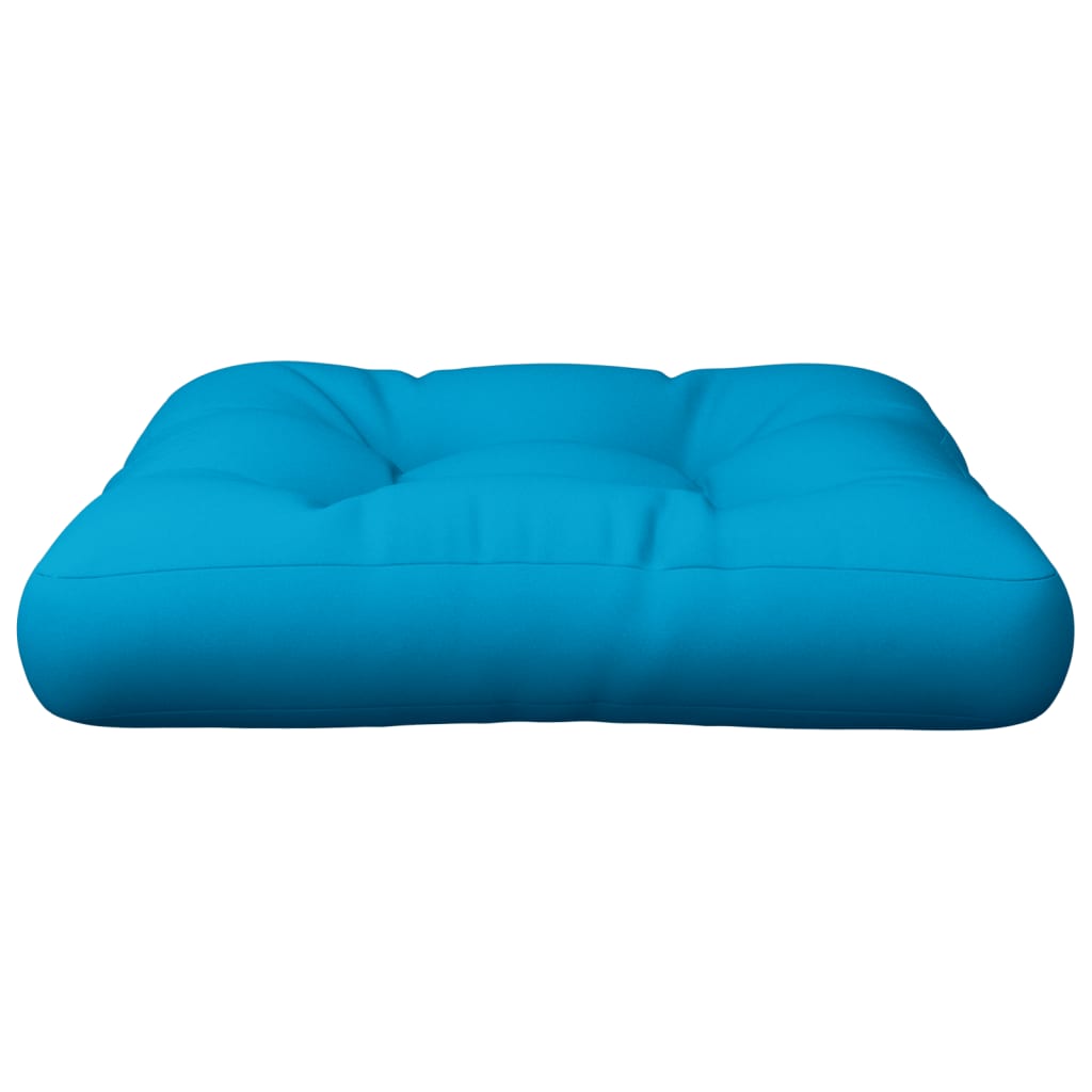 vidaXL Coussin de palette Bleu 60x60x12 cm Tissu