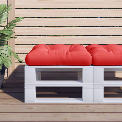 vidaXL Coussin de palette rouge 60x60x12 cm Tissu