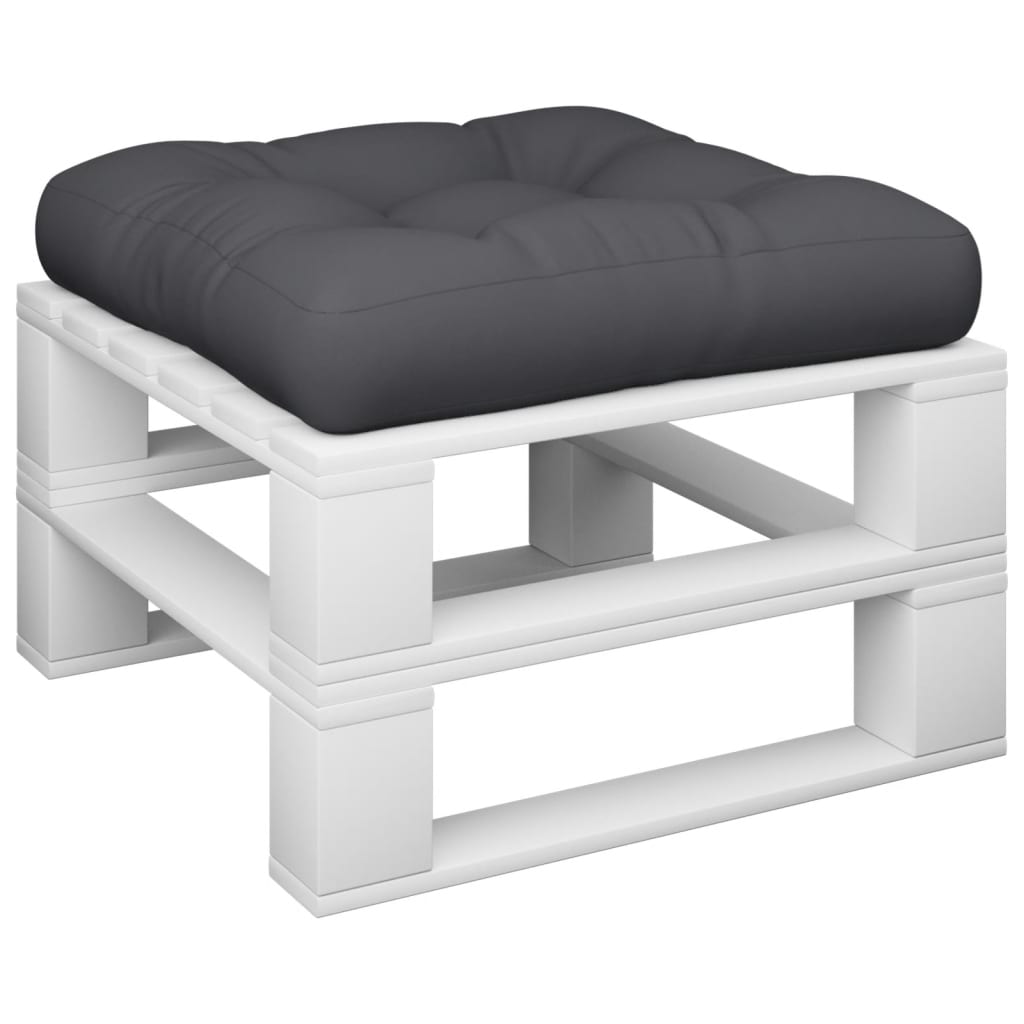 vidaXL Coussin de palette Noir 60x60x12 cm Tissu