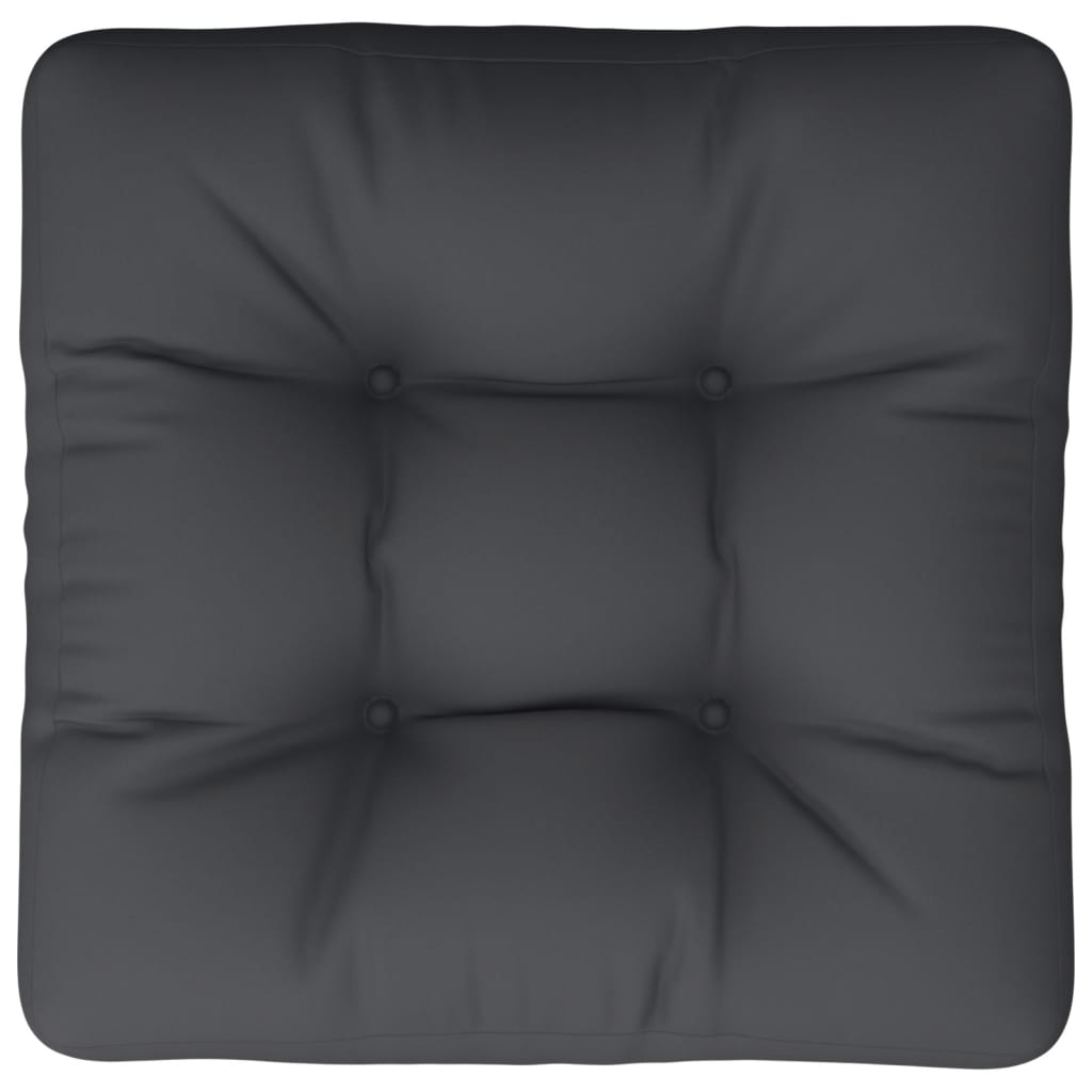 vidaXL Coussin de palette Noir 60x60x12 cm Tissu