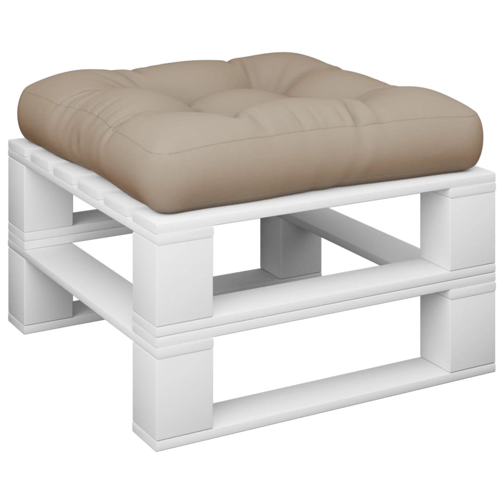 vidaXL Coussin de palette Taupe 60x60x12 cm Tissu