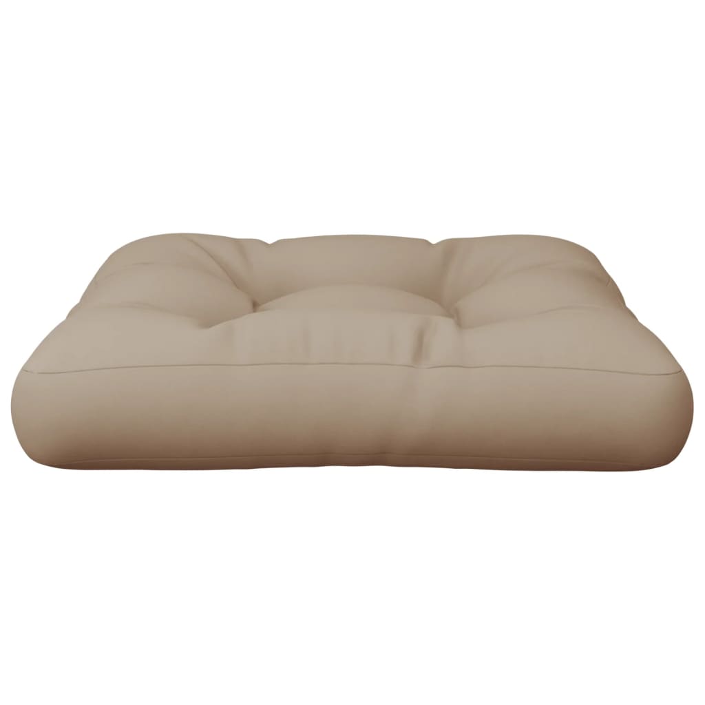 vidaXL Coussin de palette Taupe 60x60x12 cm Tissu