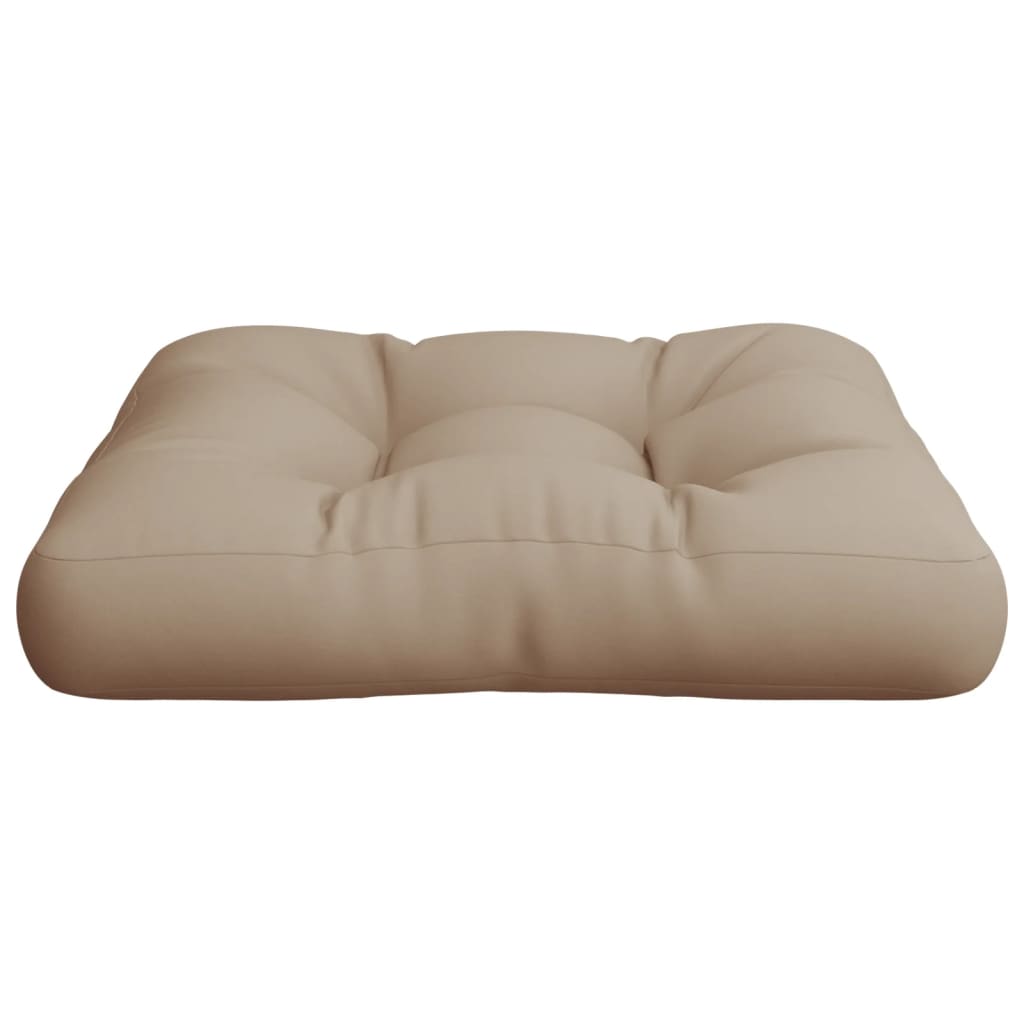 vidaXL Coussin de palette Taupe 60x60x12 cm Tissu