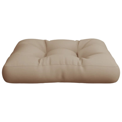 vidaXL Coussin de palette Taupe 60x60x12 cm Tissu