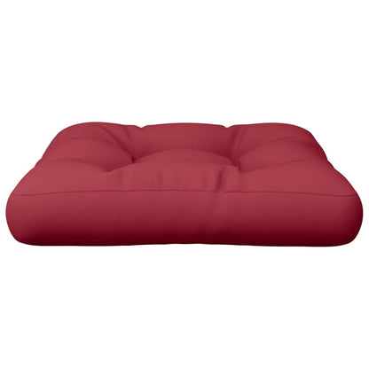 vidaXL Coussin de palette rouge bordeaux 60x60x12 cm en tissu
