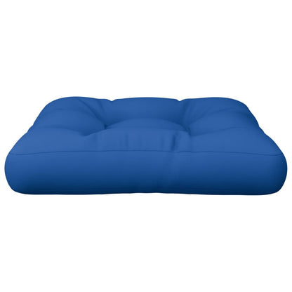 Coussin de palette vidaXL bleu roi 60x60x12 cm en tissu