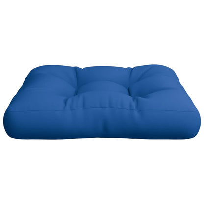 Coussin de palette vidaXL bleu roi 60x60x12 cm en tissu