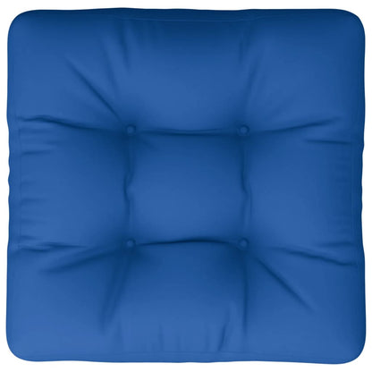 Coussin de palette vidaXL bleu roi 60x60x12 cm en tissu