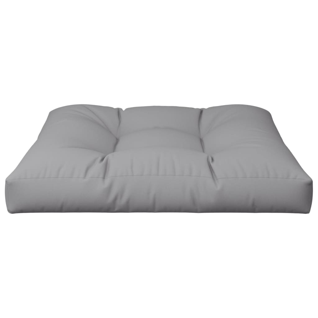vidaXL Coussin de palette Gris 70x70x12 cm Tissu