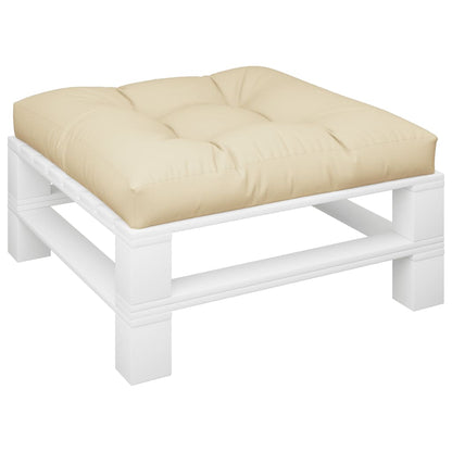 vidaXL Coussins de canapé en palette Beige 70x70x12 cm